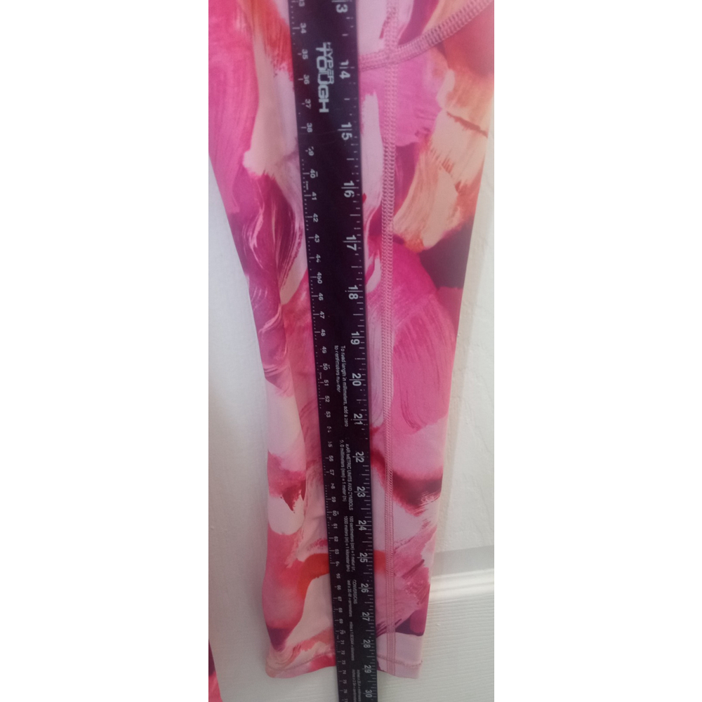 Athleta Womens Ultimate Stash II Sz XS Capri Leggings Pink Floral Athleisure Gym - Picture 4 of 6